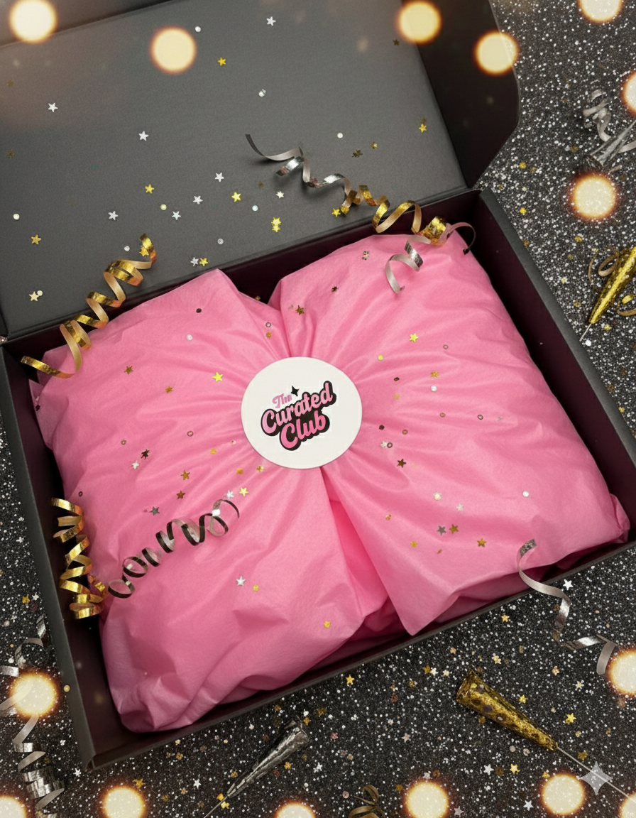 (ONE OFF BUY) The Curated Club Box 2: Hey Nail Bestie – Midnight Sparkle (Your New Year starts here) - Make sure you subscribe to emails to receive your PDFs