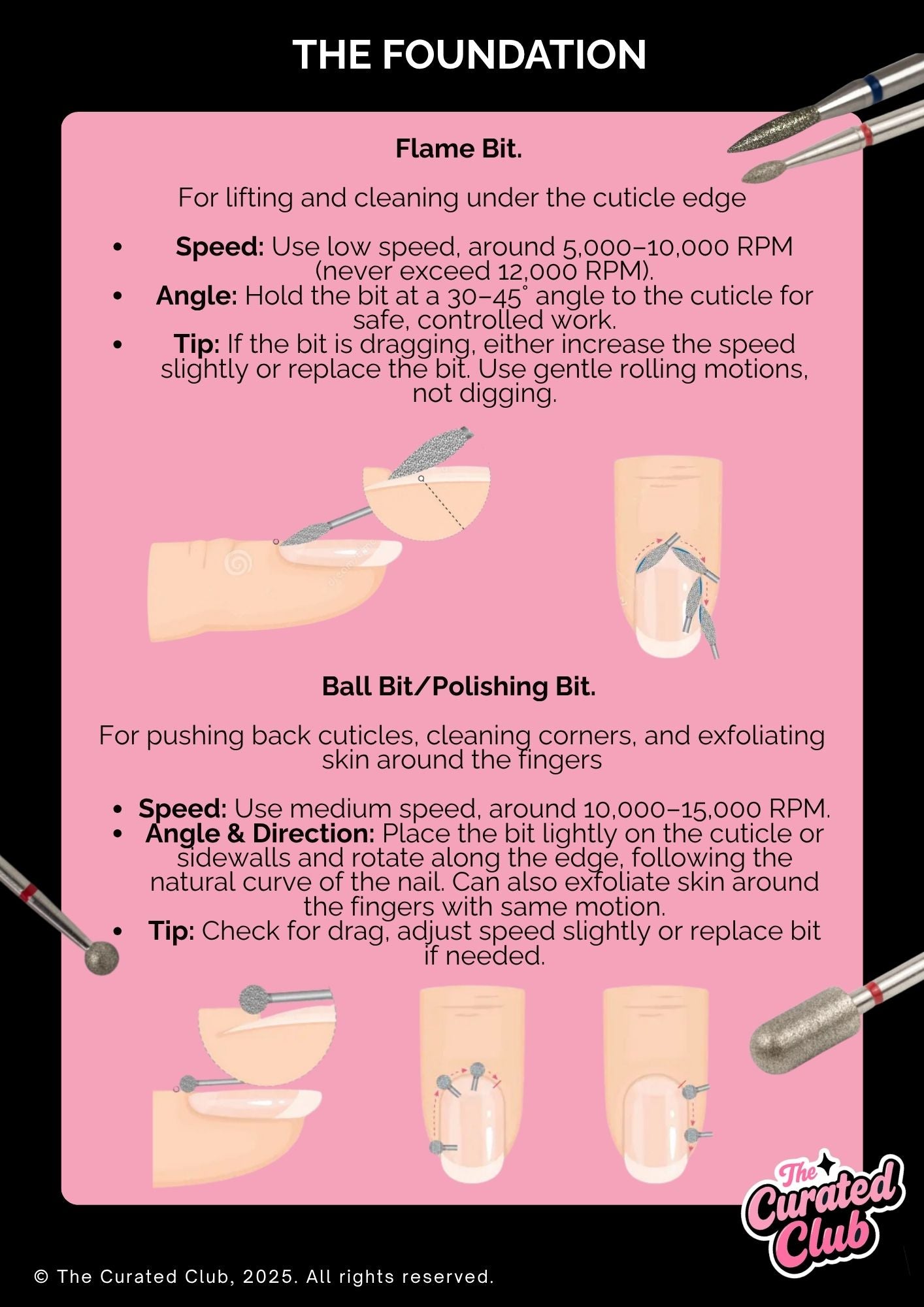 Nail prep section from Start Shoot Finish PDF - e-file techniques and cuticle prep for nail photography