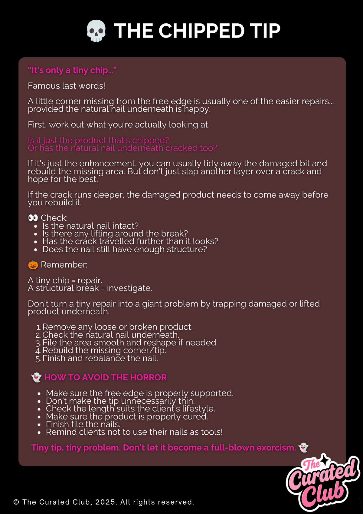 The Nail Nightmare Edition: Nail Tech Troubleshooting & Repair Guide